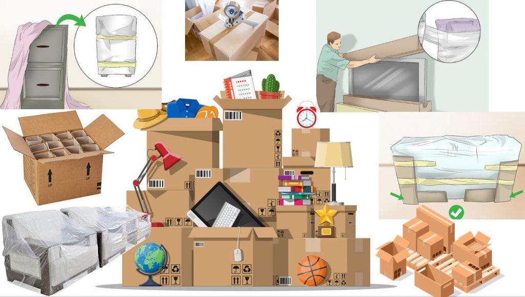 بسته بندی اثاثیه منزل